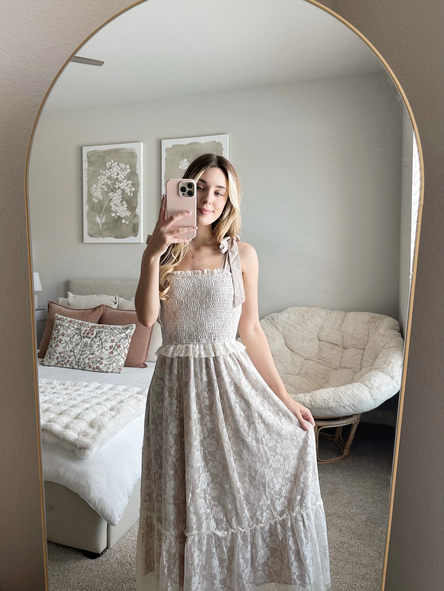 Garden Lace Midi Dress