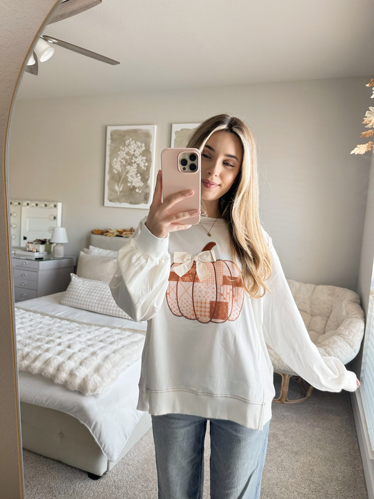 Pumpkin Bow Sweater
