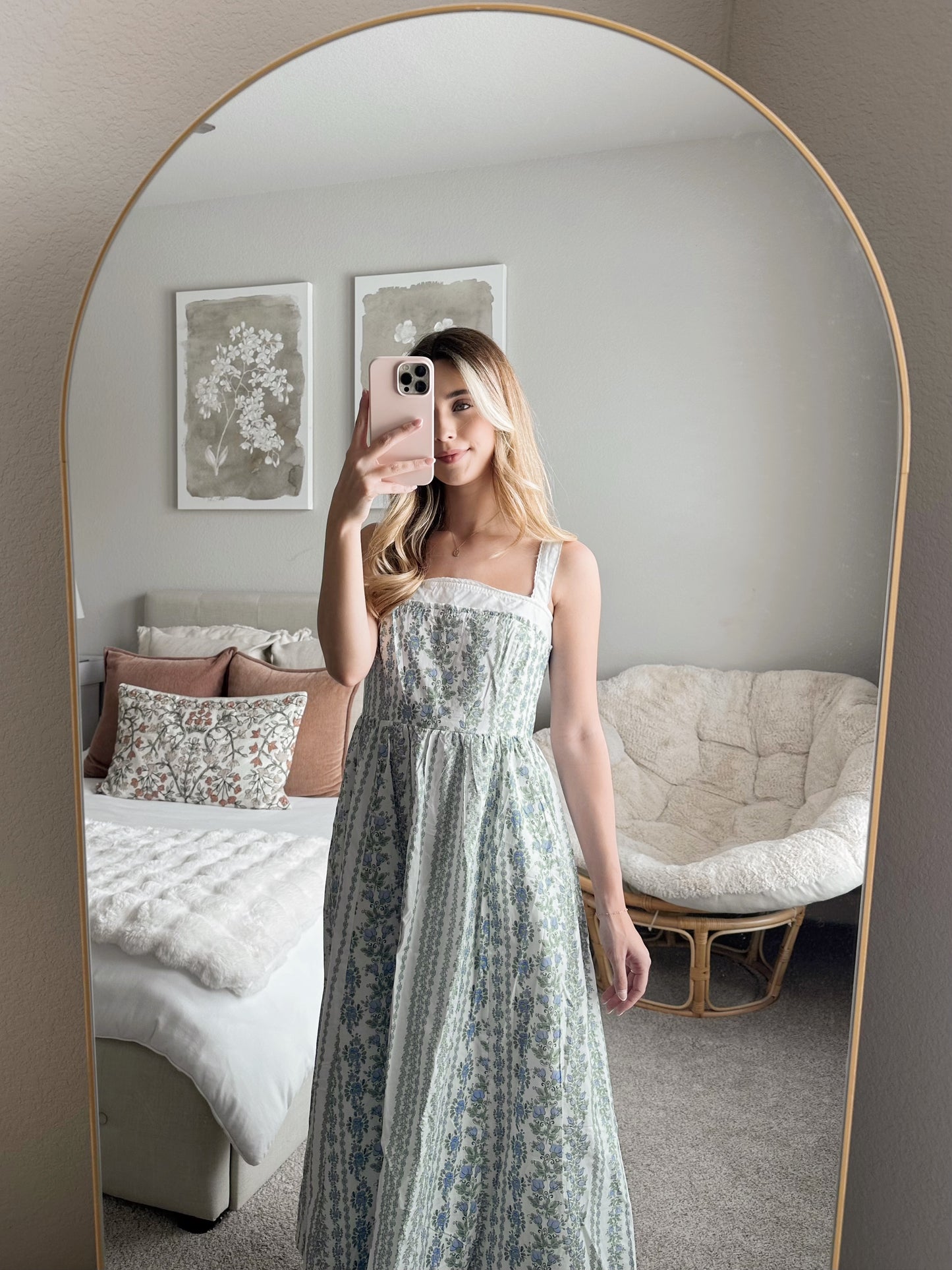 French Blue Maxi Dress