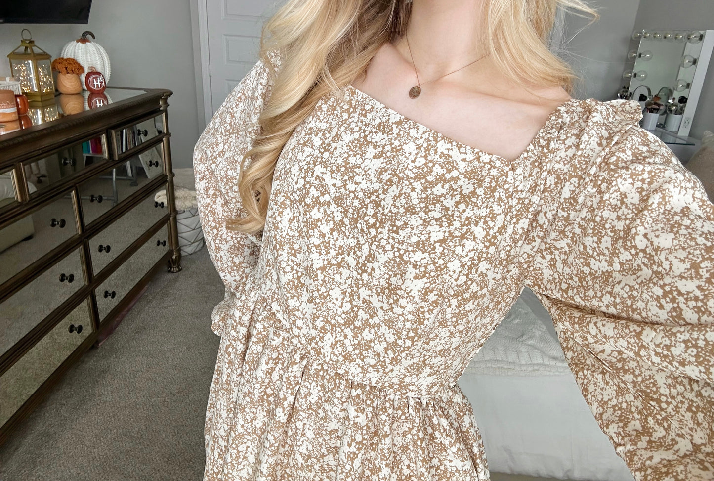 BLOOMING BABYDOLL DRESS