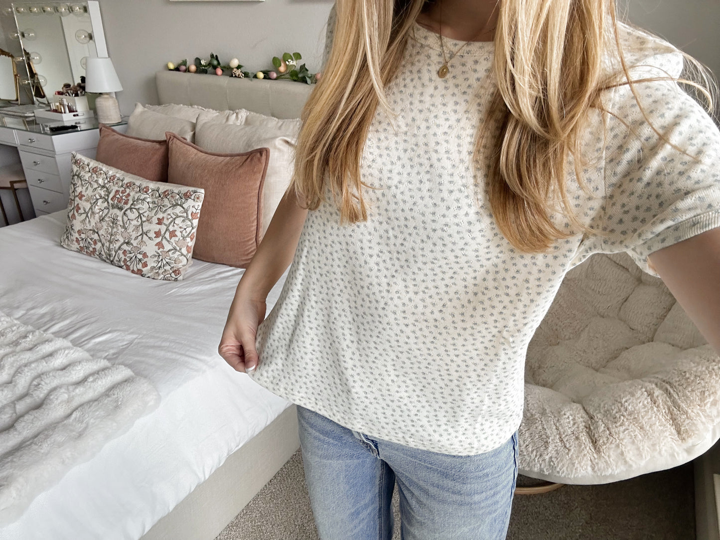 SOFT SKY FLORAL TOP