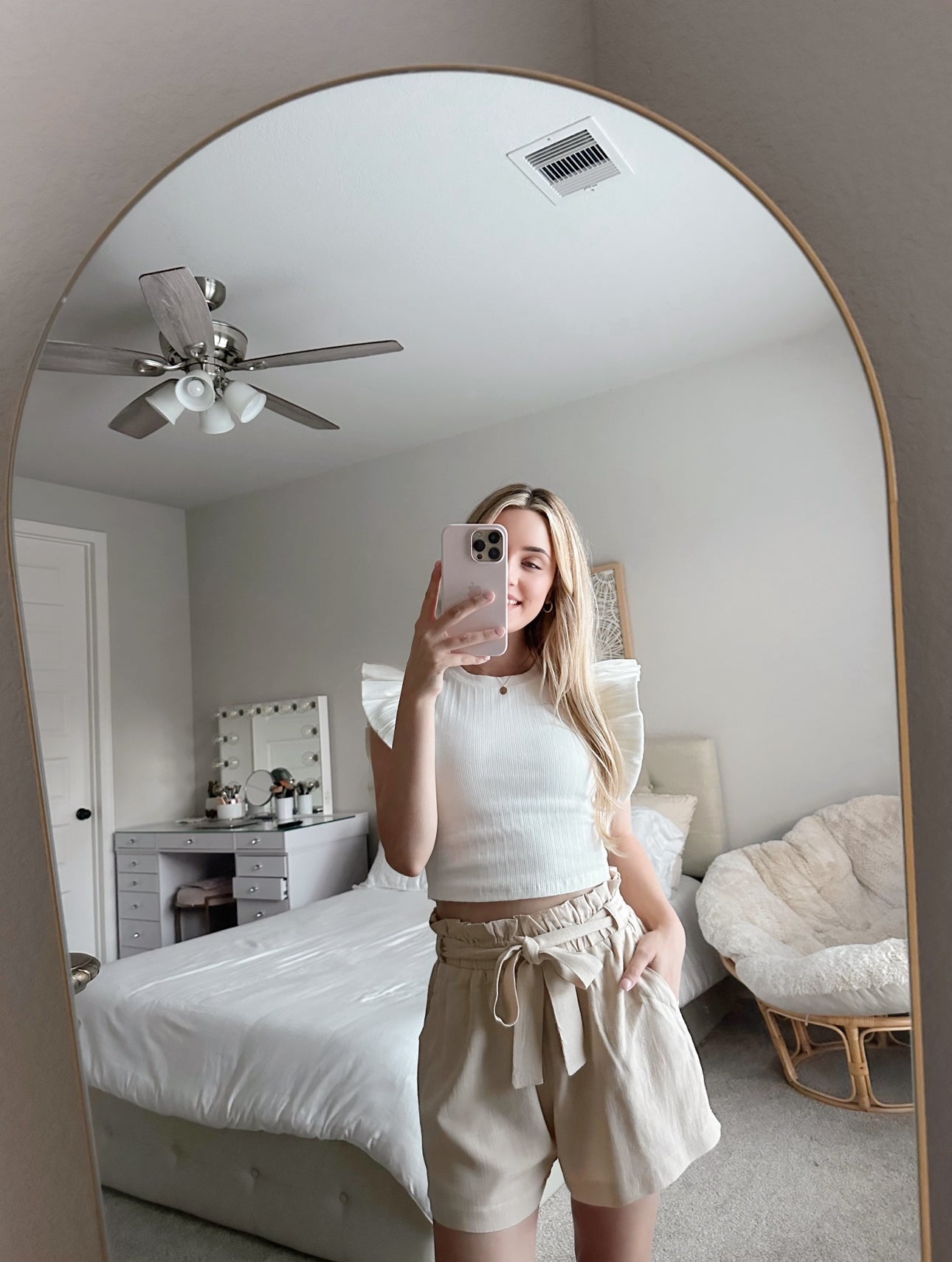 RUFFLE RADIANCE CROP TOP