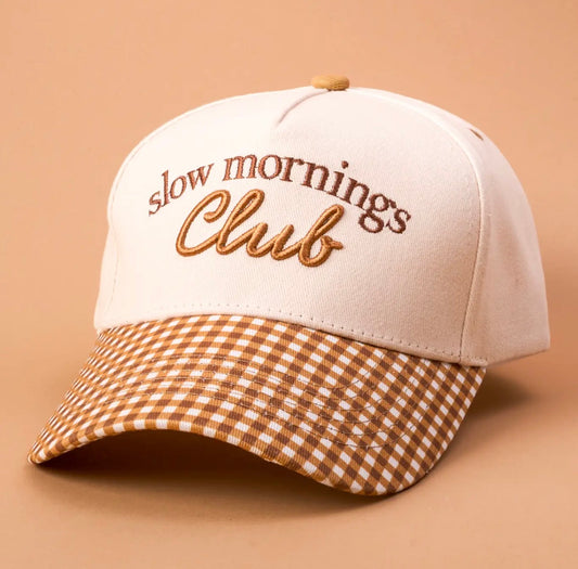 Classic Canvas Hat-Slow Mornings Club