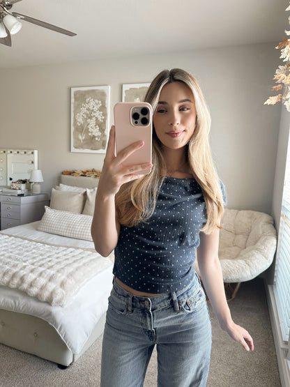 Navy Darling Top