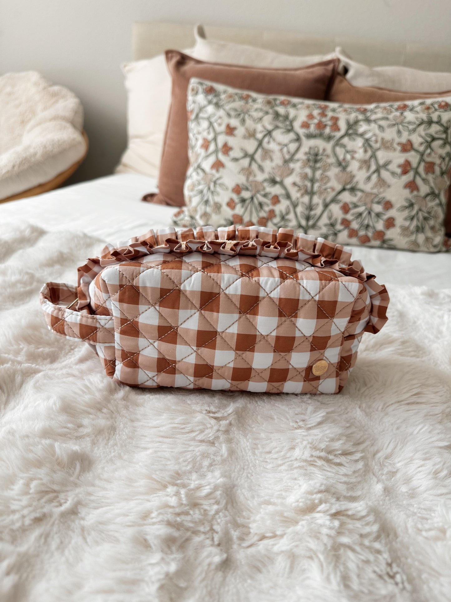 Cosmetic Pouch Maple Gingham