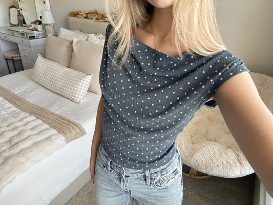 Navy Darling Top