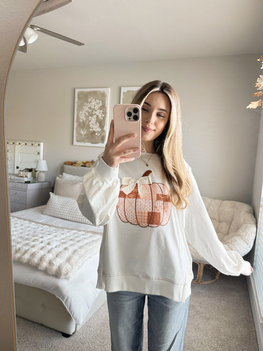 Pumpkin Bow Sweater