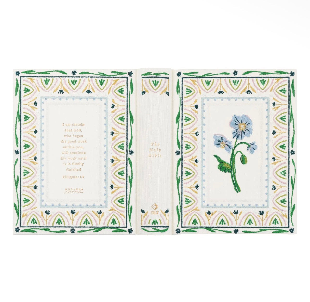 NLT Note Taking Bible: Wildflower Embroidered