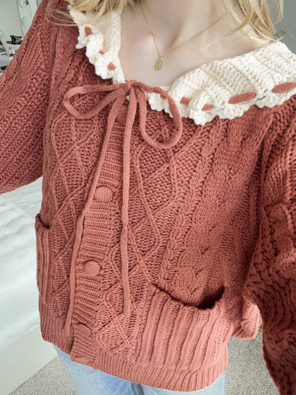 CHESTNUT CHARM CARDIGAN