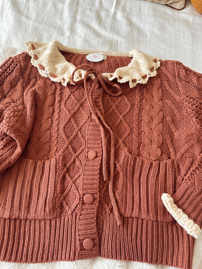 CHESTNUT CHARM CARDIGAN