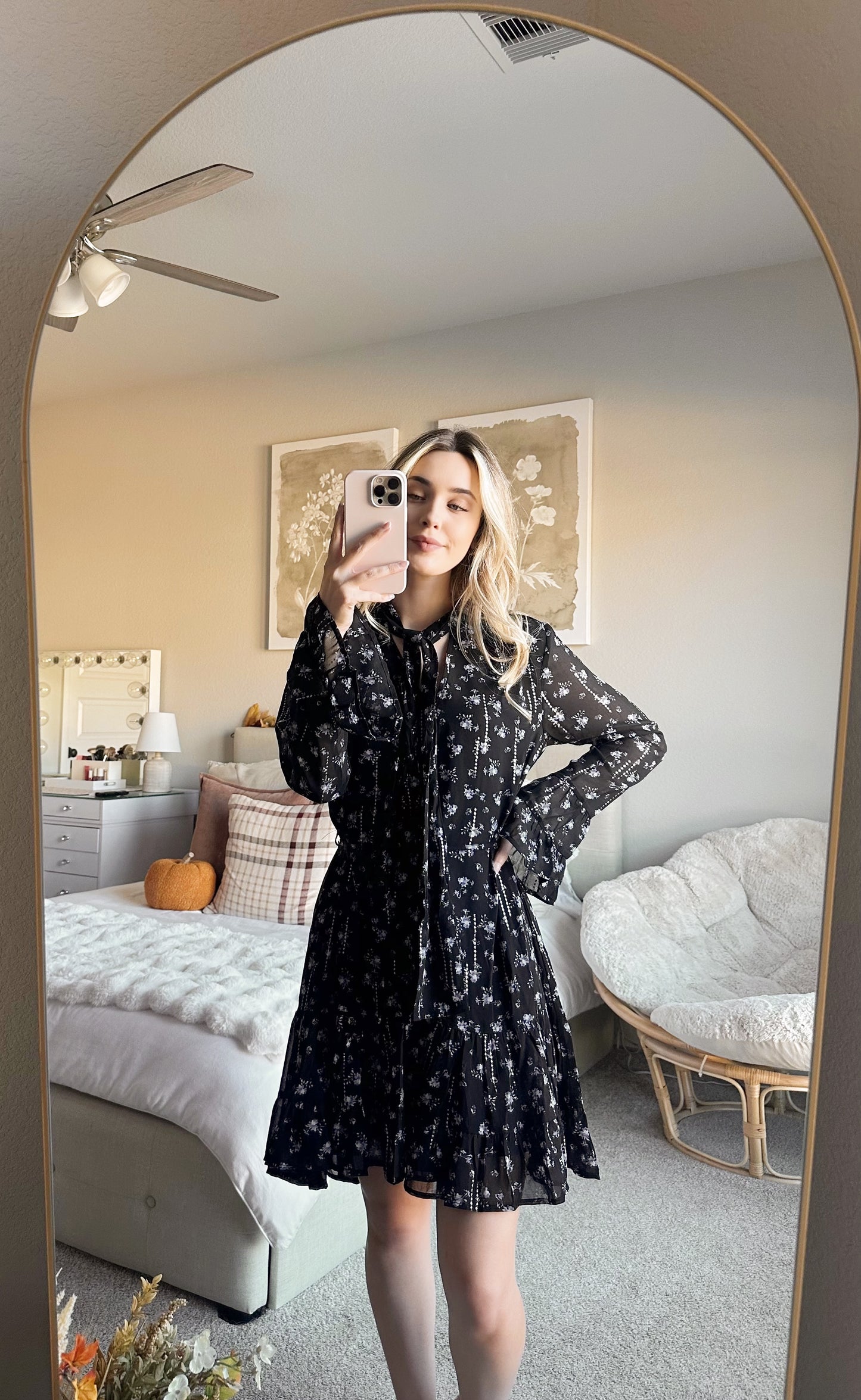 MIDNIGHT BLOOM DRESS