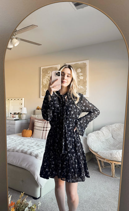 MIDNIGHT BLOOM DRESS