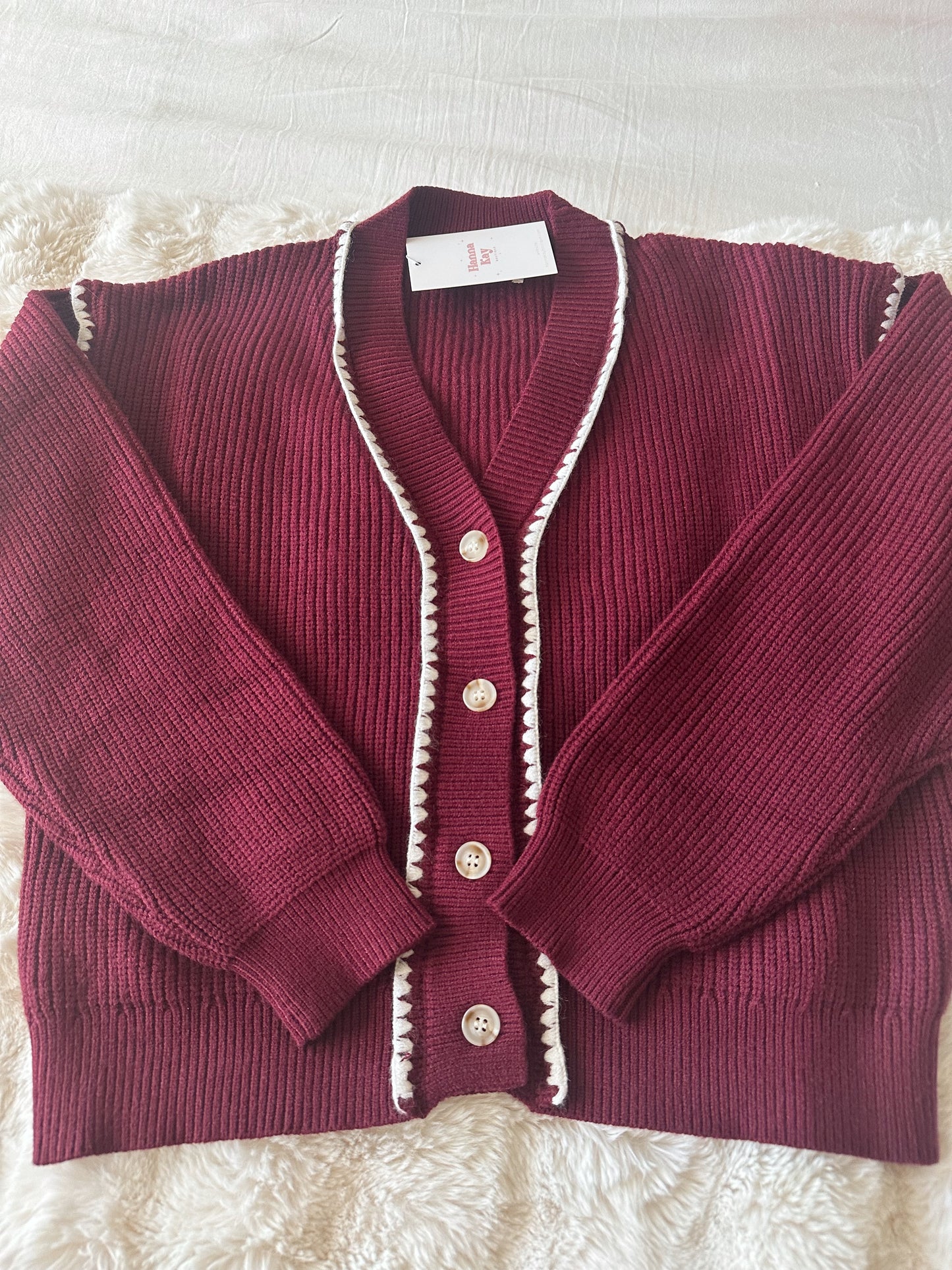 WINE WHISPER CARDIGAN