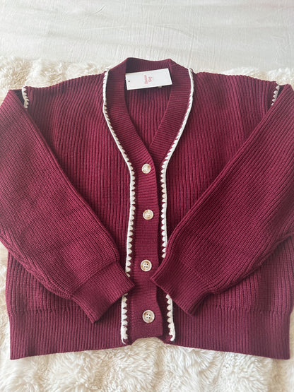 WINE WHISPER CARDIGAN