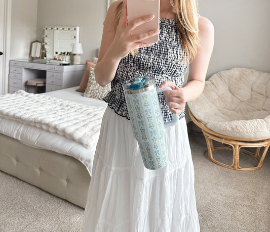 OH SO FANCY BLUE TUMBLER