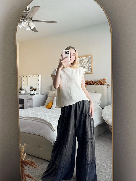 FLOWY TIERED PANTS